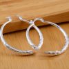 Simple Small Circle Wave Pattern Earrings
