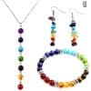 Colorful Volcanic Stone Beads Bracelet