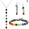 Colorful Volcanic Stone Beads Bracelet