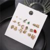1619751435429.jpg Mini Set Earrings Female Korean Style Simple Student Trend Earrings