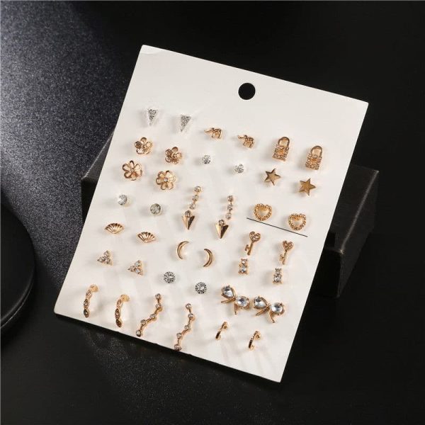 1619751515498.jpg Mini Set Earrings Female Korean Style Simple Student Trend Earrings