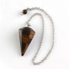 Natural Crystal Stone Hexagonal Cone Pendant