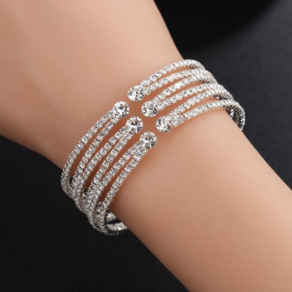 European And American Diamond Handmade Claw Chain Multi-row Bracelet