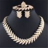New Fashion Alloy Jewelry Set Necklace And Earrings Four Piece Set