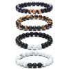Tiger Eye Stone Volcanic Stone Bracelet Men's Bracelet