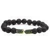 8mm Energy Stone Small V Volcanic Stone Bracelet