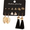 European And American Cross-Border New Tassel Earring Set Six-Piece Set