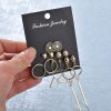 European And American Cross-Border New Tassel Earring Set Six-Piece Set