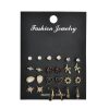 European And American Cross-Border New Tassel Earring Set Six-Piece Set