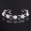 Fireworks Jewelry Set Silver Jewelry Bracelet Pendant Necklace Ring Earring Four-piece Set