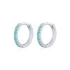 Women And Men Silver Earrings Hoops