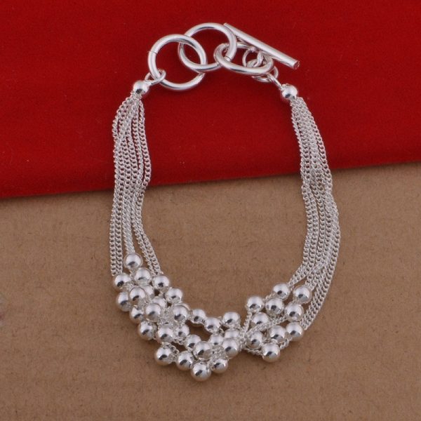 Small Wholesale Six - Line Light Beads Three - Piece Set Of Spherical Jewelry Set