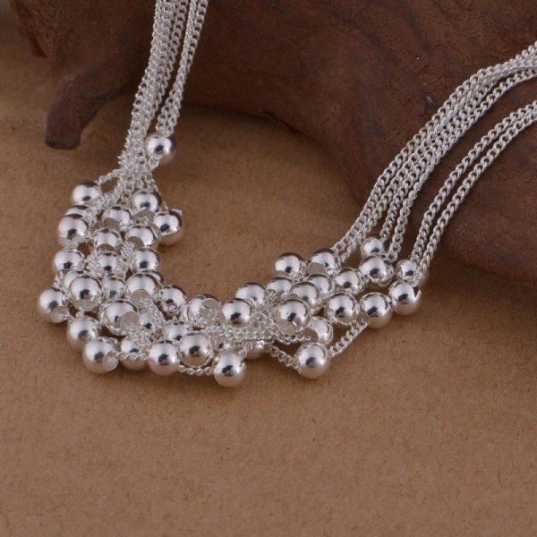 Small Wholesale Six - Line Light Beads Three - Piece Set Of Spherical Jewelry Set