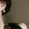 1621993488315.jpg Exquisite Temperament Earrings Circle Diamond-set Simple And Small