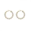 Pearl Circle Earrings, Female Earrings, High-end Exaggerated Earrings, Round Earrings