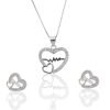 Romantic Heart Jewelry Set Earrings Earrings Necklace