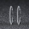 Summer Style Luminous Clearly CZ, Large Circle Hoop Earrings for Women EarRings Fashion Jewelry Valentine's Day Gift