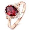 Pigeon Blood Ruby Jewelry Set Four Piece Set