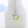 Wholesale Fashion Diamond Rabbit Necklace Stone Jewelry Multiple Pendants Necklace