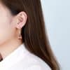South Red Stone Drop Earrings