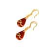 South Red Stone Drop Earrings