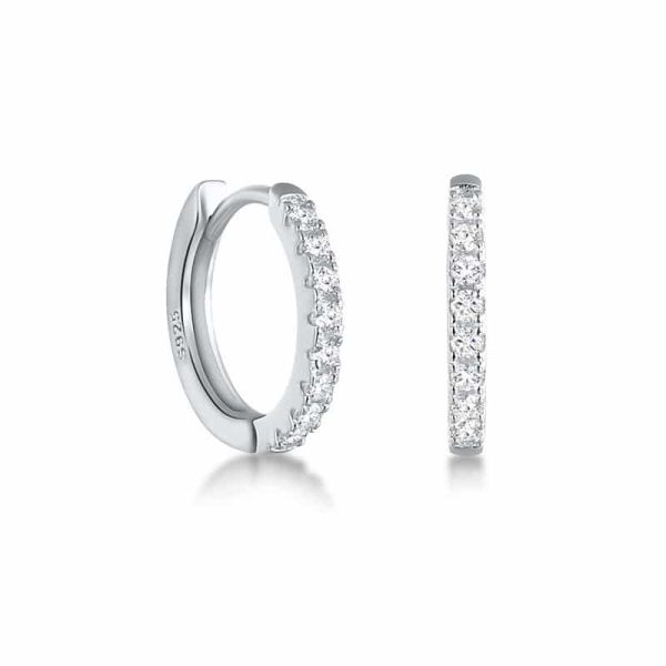 1623485445949.jpg S925 Sterling Silver Geometric Round Micro-Set Earrings