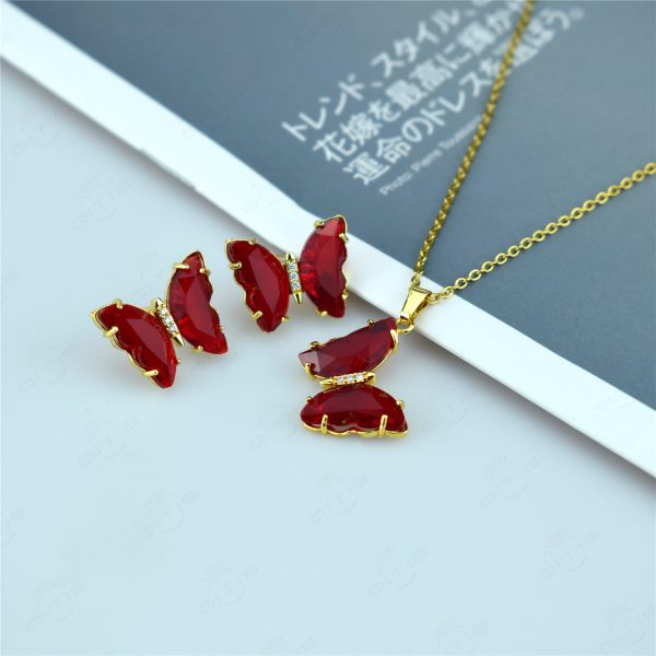 Butterfly Jewelry Set Sen Series Sweet Earrings
