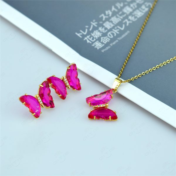 Butterfly Jewelry Set Sen Series Sweet Earrings