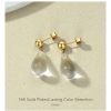 Transparent drop earrings