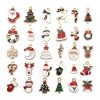 30 Christmas oil drop pendants