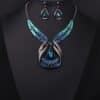 Crystal Gemstone Short Clavicle Necklace