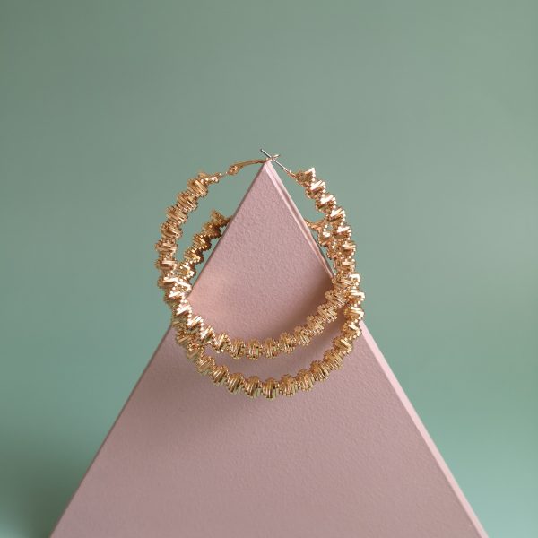 Exaggerated fashion simple punk big circle earrings