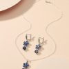 European And American Fashion Necklace Women's Gemstone Clavicle Chain Jewelry Set