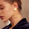 Explosion large circle earrings