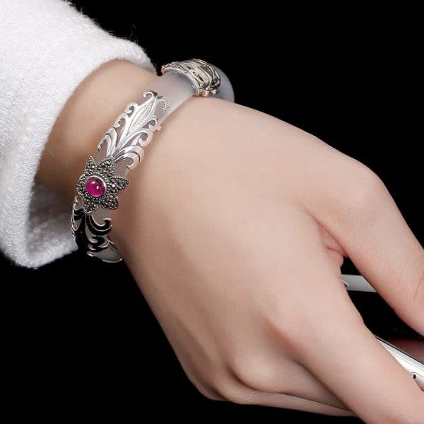Sterling Silver Marksai Stone Inlay