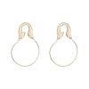 Exaggerated large circle creative pin earrings earrings