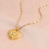 Loving Heart Zircon Openable Pendant Necklace