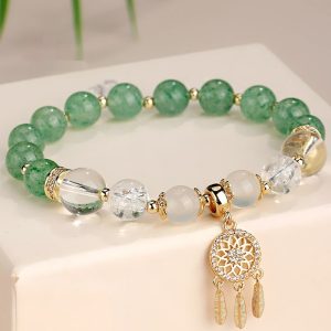 New Chinese Style White Crystal Tassel Bracelet Female Niche High Sense