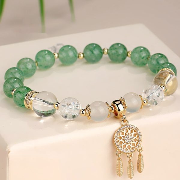 New Chinese Style White Crystal Tassel Bracelet Female Niche High Sense