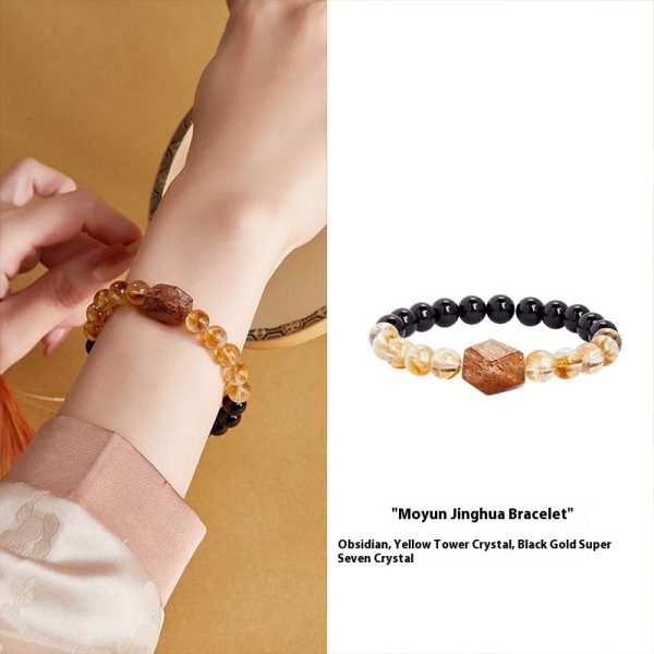 Fashion Personality Natural Obsidian Bracelet Women