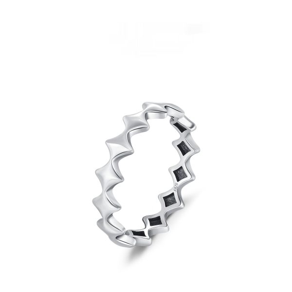 Fashion Personality Connecting Shackle Chain Ring Women