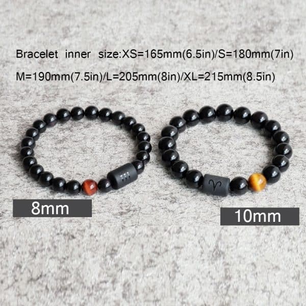 Natural stone agate constellation bracelet