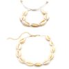Hawaiian New Hot Sale Sea Shell Choker Necklace Set Jewelry Bohemian Beach Tassel Necklace Bracelets For Women Collar Chocker
