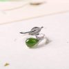 Leaf Water Drop Fashion Ring