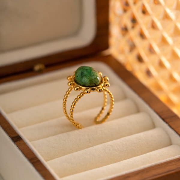 Retro Antique Natural Stone Ring