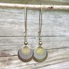 Bohemian Retro Ethnic Style Distressed Bronze Circle Multi-layer Metal Alloy Earrings