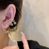 18K Gold Plating Brass Multi-Circle Line Non-pierced Ear Bone Clip Fashion Personality Earrings