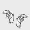 18K Gold Plating Brass Multi-Circle Line Non-pierced Ear Bone Clip Fashion Personality Earrings