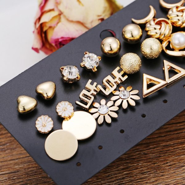1740904426123694080.jpg Fashion Flower Rhinestone Earings Set