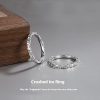 Women's Three-sided Crushed Ice Closed Ring